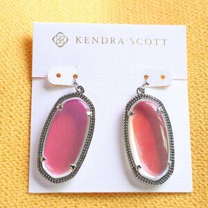 Kendra Scott Silver Dichroic Glass Earrings - Elle